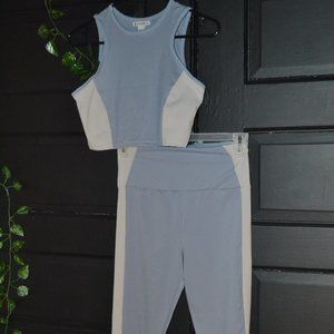 Active Cropped Top and Leggings Set